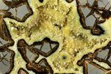 Polished, Crystal Filled Septarian Geode - Utah #170001-1